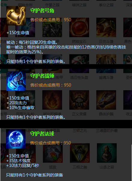 守护者装备