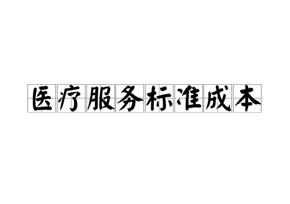 医疗服务标準成本