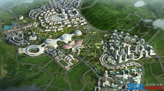 花城新区规划效果图 花城新区规划效果图