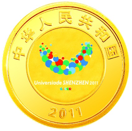 1/4盎司圆形彩色精製金质纪念币正面图案 1/4盎司圆形彩色精製金质纪念币正面图案
