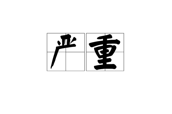 严重(汉语词语)