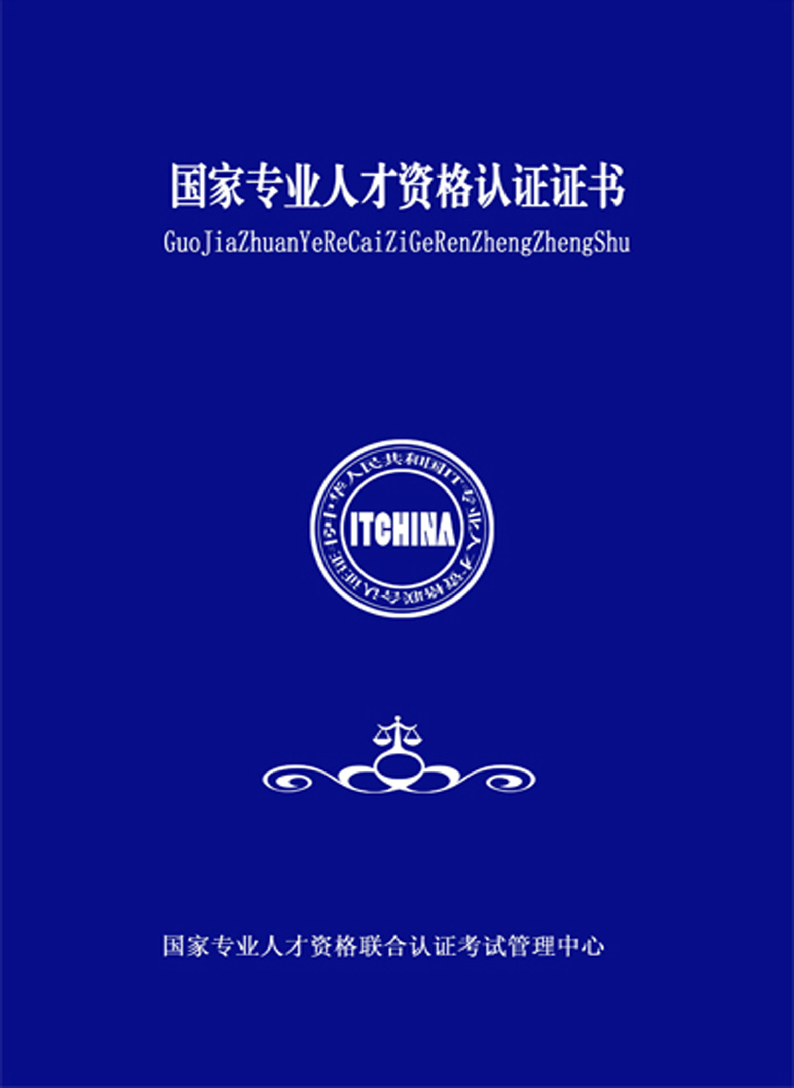 国家专业人才资格证书(外封) 国家专业人才资格证书(外封)