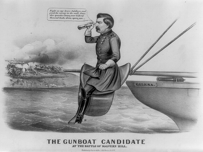 1864年总统竞选中的麦克莱伦漫画 1864年总统竞选中的麦克莱伦漫画