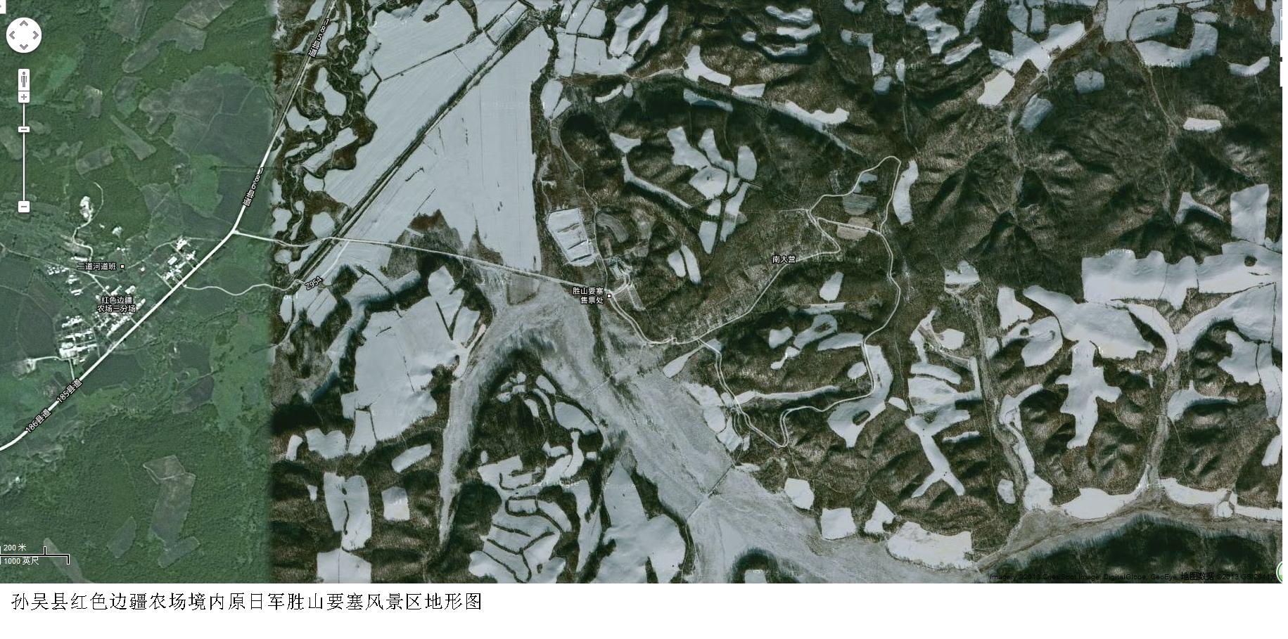 胜山要塞地形图 胜山要塞地形图