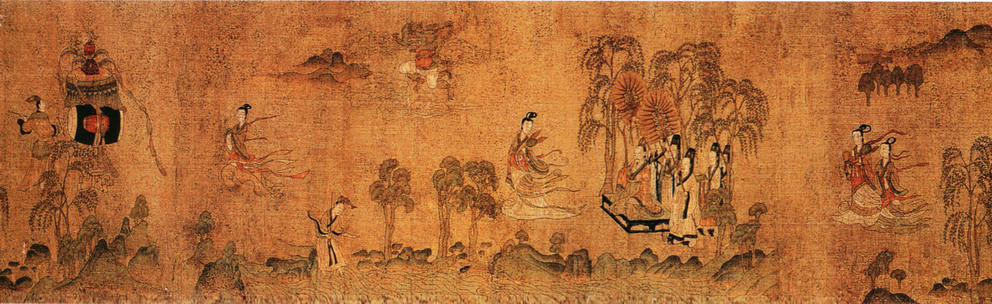 东晋 顾恺之《洛神赋图》局部 东晋 顾恺之《洛神赋图》局部