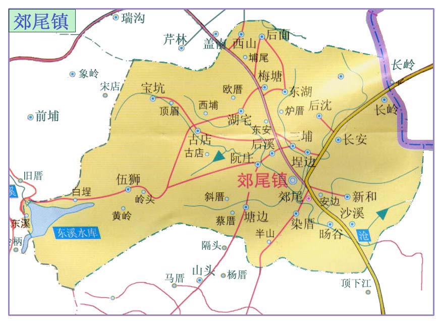 郊尾镇地图 郊尾镇地图