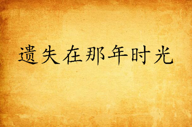 遗失在那年时光