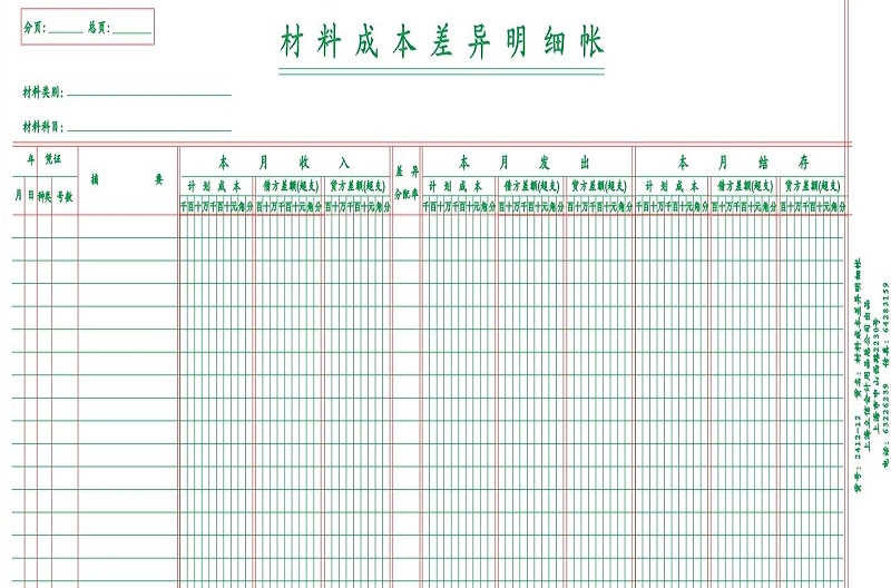 成本差异