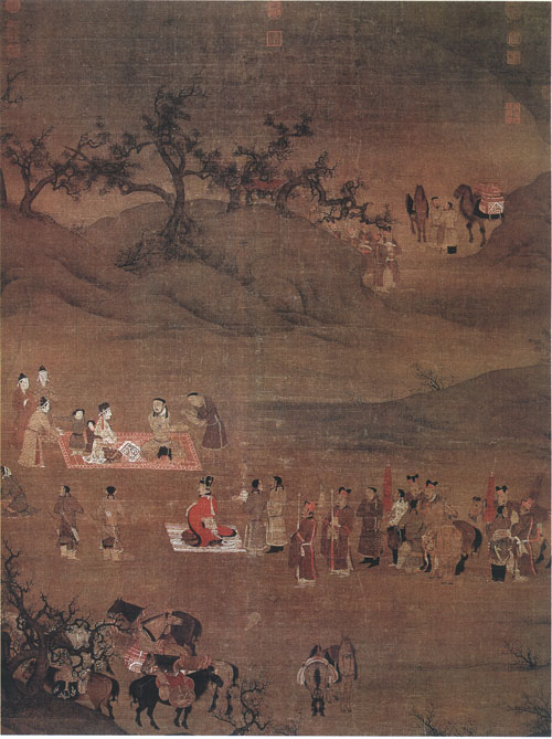 文姬归汉图立轴 文姬归汉图立轴