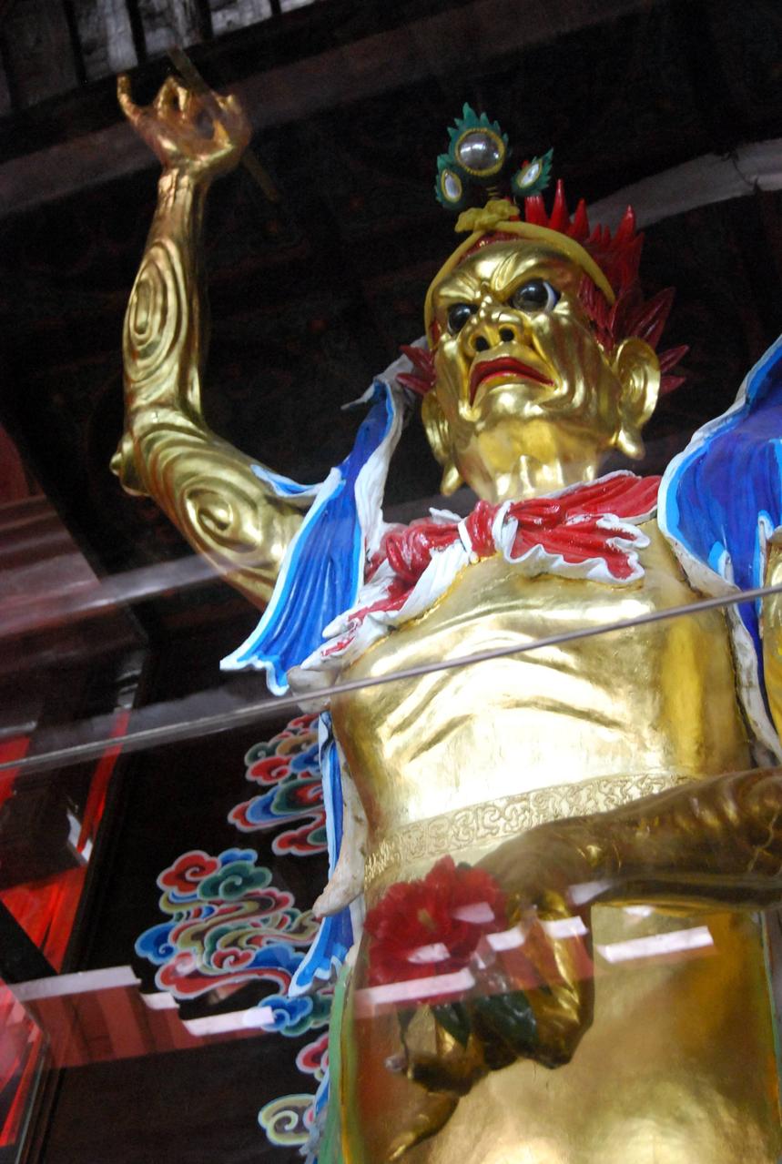 梓潼县魁星楼的魁星塑像 梓潼县魁星楼的魁星塑像