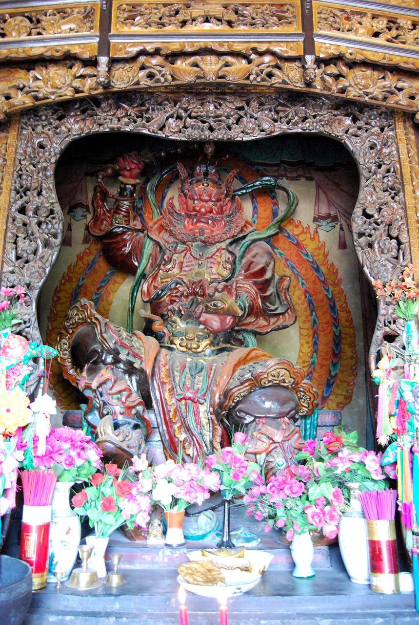 西宁北禅寺灵官殿的王灵官 西宁北禅寺灵官殿的王灵官