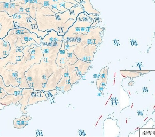 珠江,长江以东 珠江,长江以东