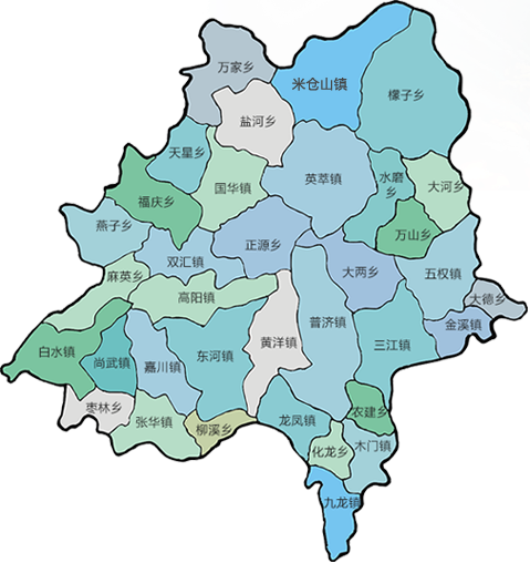 旺苍县行政区划图 旺苍县行政区划图