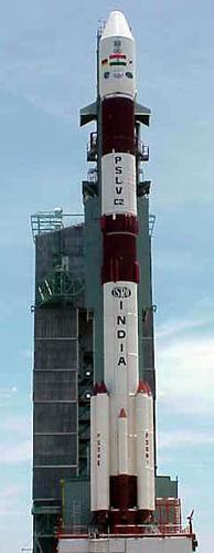 发射架上的PSLV 火箭 发射架上的PSLV 火箭