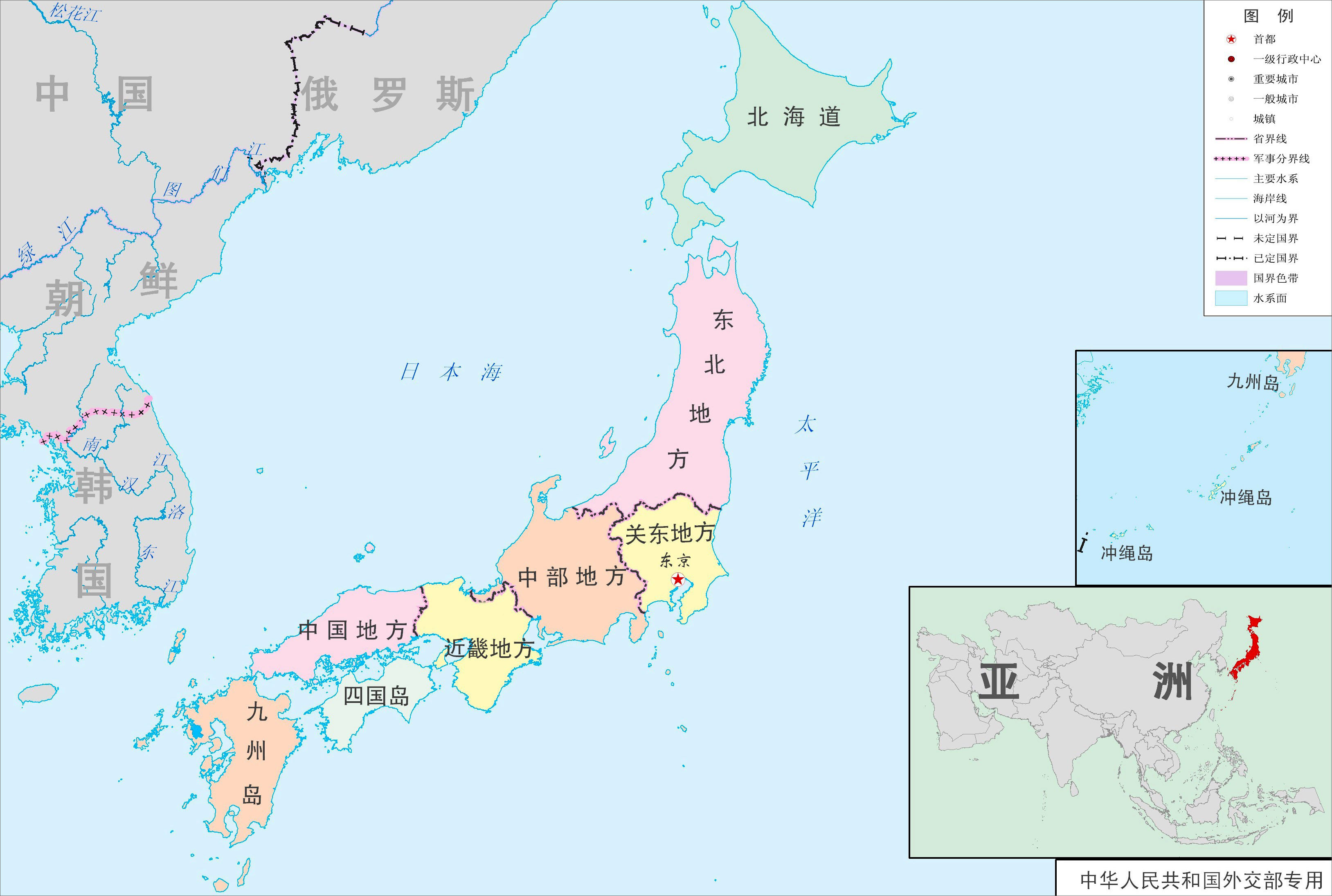 日本地区图 日本地区图