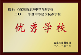 授予:优秀学校 授予:优秀学校