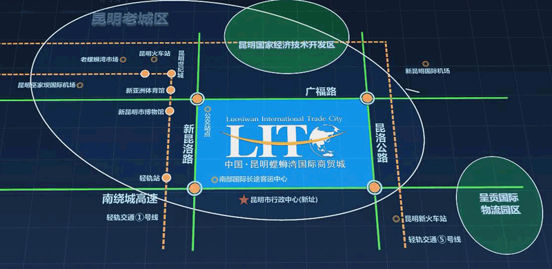 螺蛳湾国际商贸城区点阵图 螺蛳湾国际商贸城区点阵图