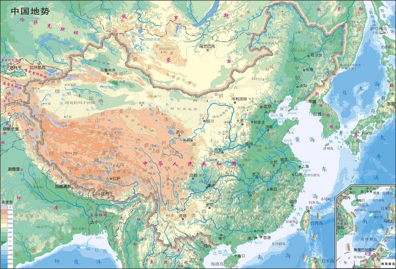 中国地形 中国地形