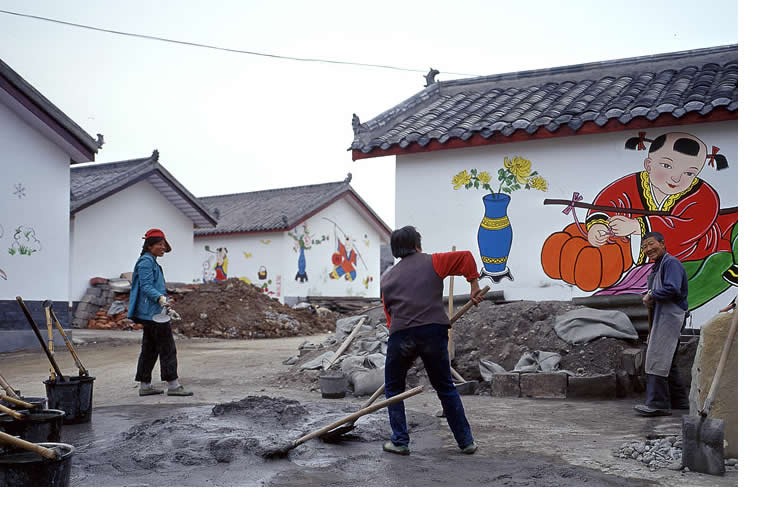 重建中的绵竹年画村 重建中的绵竹年画村
