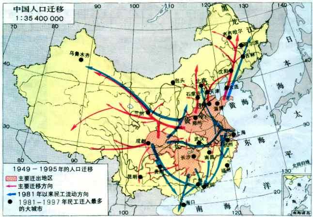 中国人口迁移 中国人口迁移