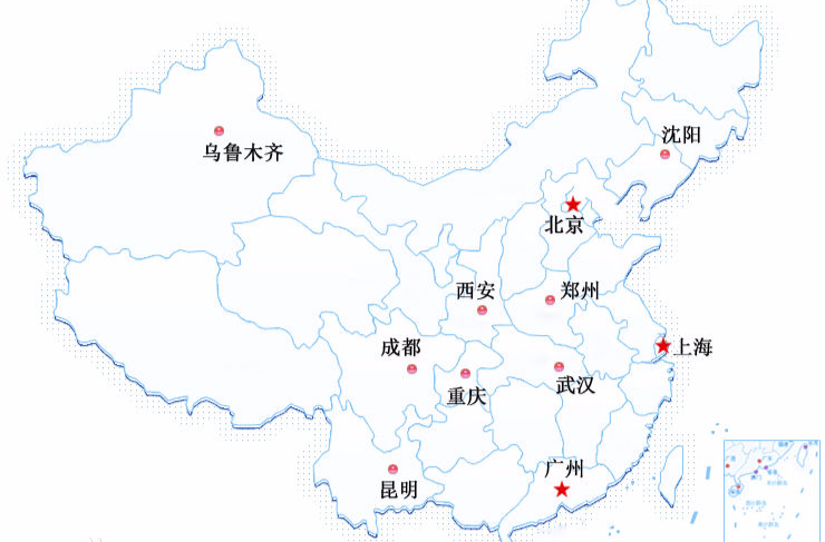 中国八大区域性枢纽机场
