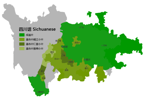 四川话分布地图 四川话分布地图