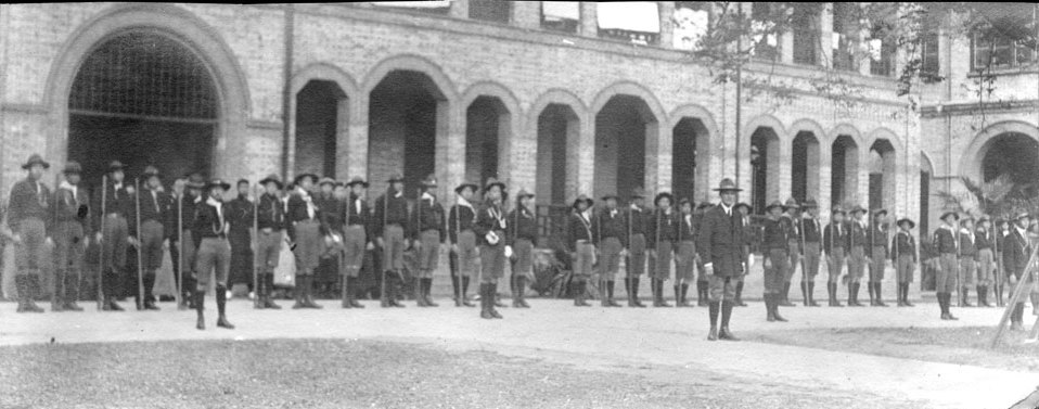 1917年圣约翰大学附中童子军列队集训 1917年圣约翰大学附中童子军列队集训