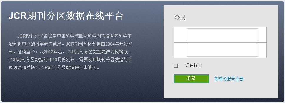 中科院JCR期刊分区