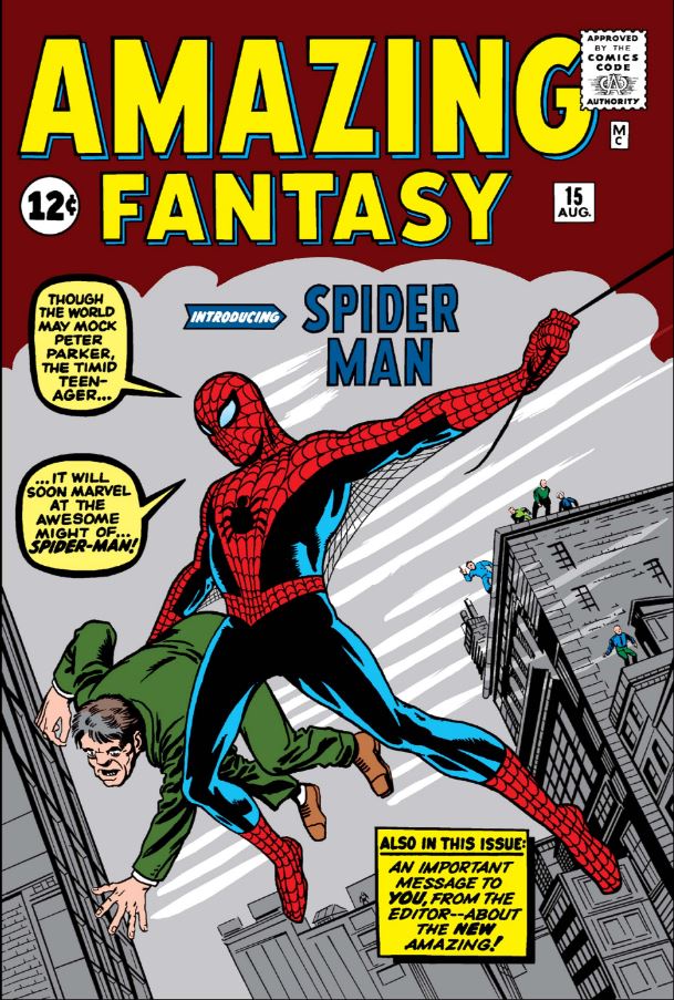 《惊奇幻想》(Amazing Fantasy)第15期(1962年8月) 《惊奇幻想》(Amazing Fantasy)第15期(1962年8月)