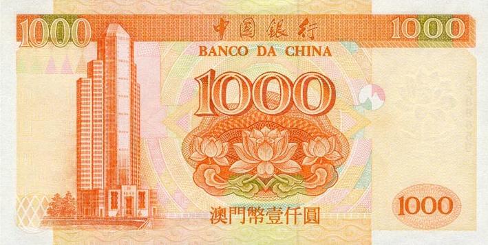 中国银行发行的澳门币 中国银行发行的澳门币