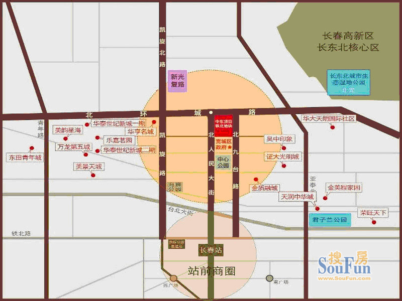中东城市广场交通图区点阵图 中东城市广场交通图区点阵图