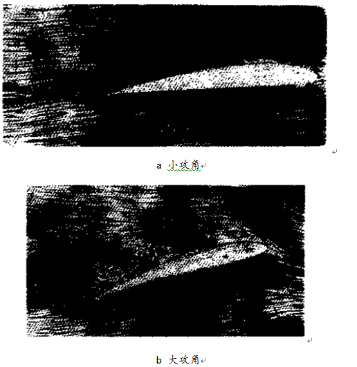 图 6 绕翼剖面边界层的分离 图 6 绕翼剖面边界层的分离
