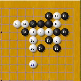 黑棋征子有利时可考虑的一个变化 黑棋征子有利时可考虑的一个变化