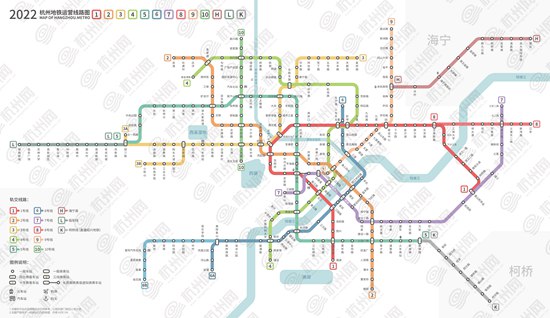 杭州捷运线路图(2022) 杭州捷运线路图(2022)