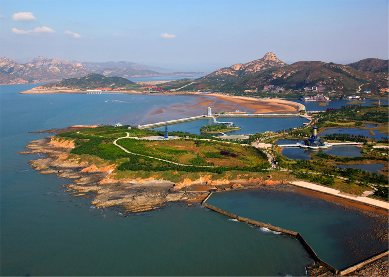 大乳山滨海旅游度假区鸟瞰图 大乳山滨海旅游度假区鸟瞰图