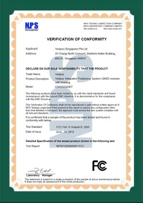 FCC证书样板
