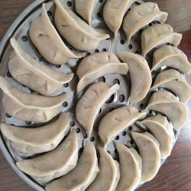 香菇猪肉马蹄饺子