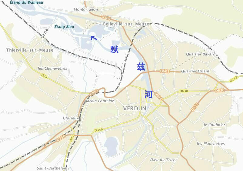 凡尔登市区地图 凡尔登市区地图
