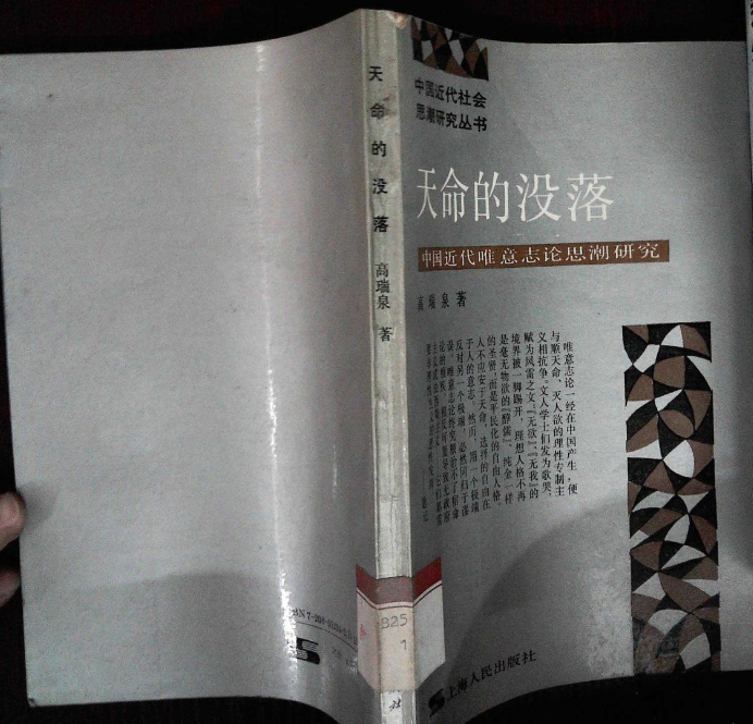 天命的沦落——中国近代唯意志论思潮研究