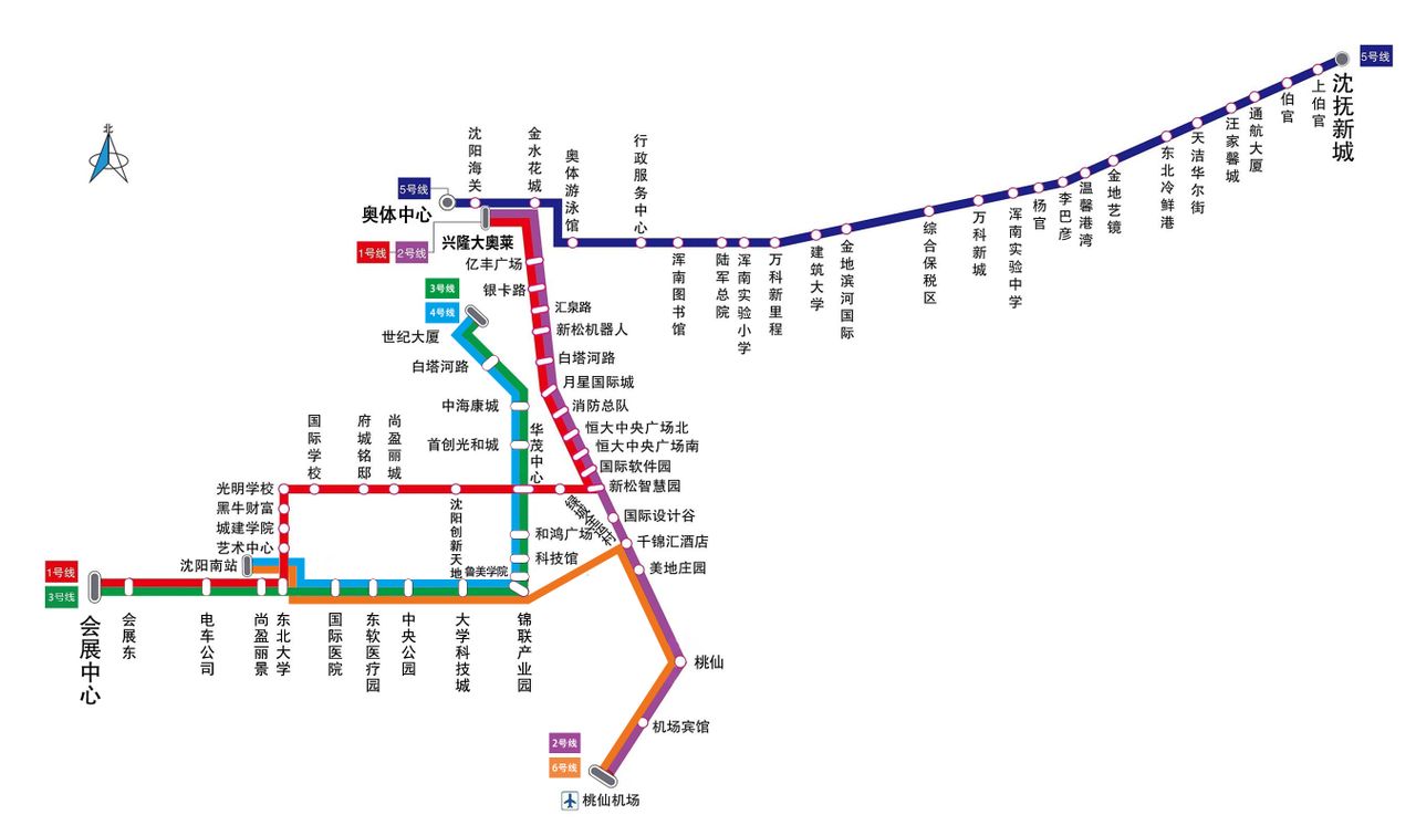 瀋阳现代有轨电车线路图 瀋阳现代有轨电车线路图