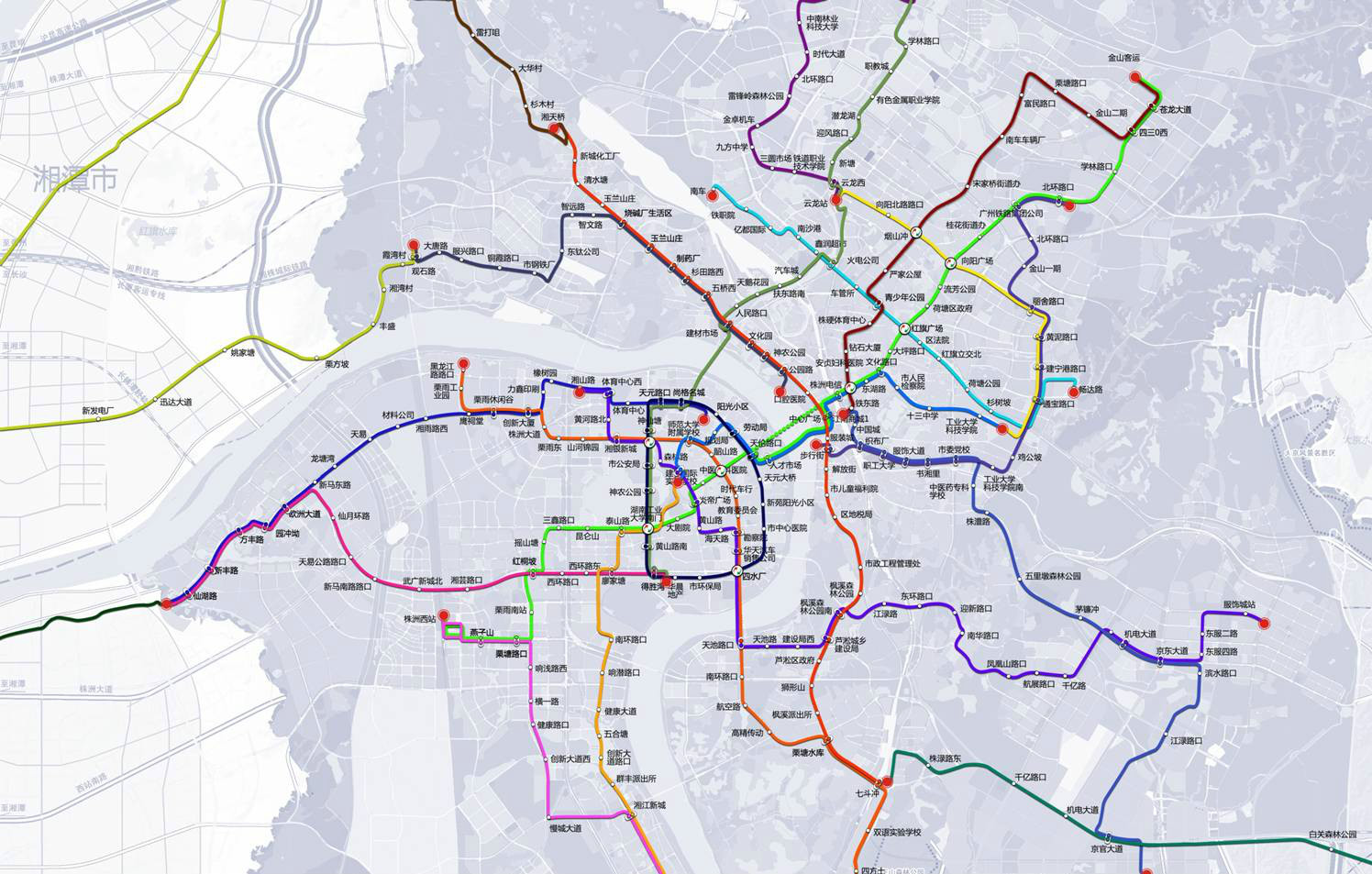 有轨电车线路图 有轨电车线路图