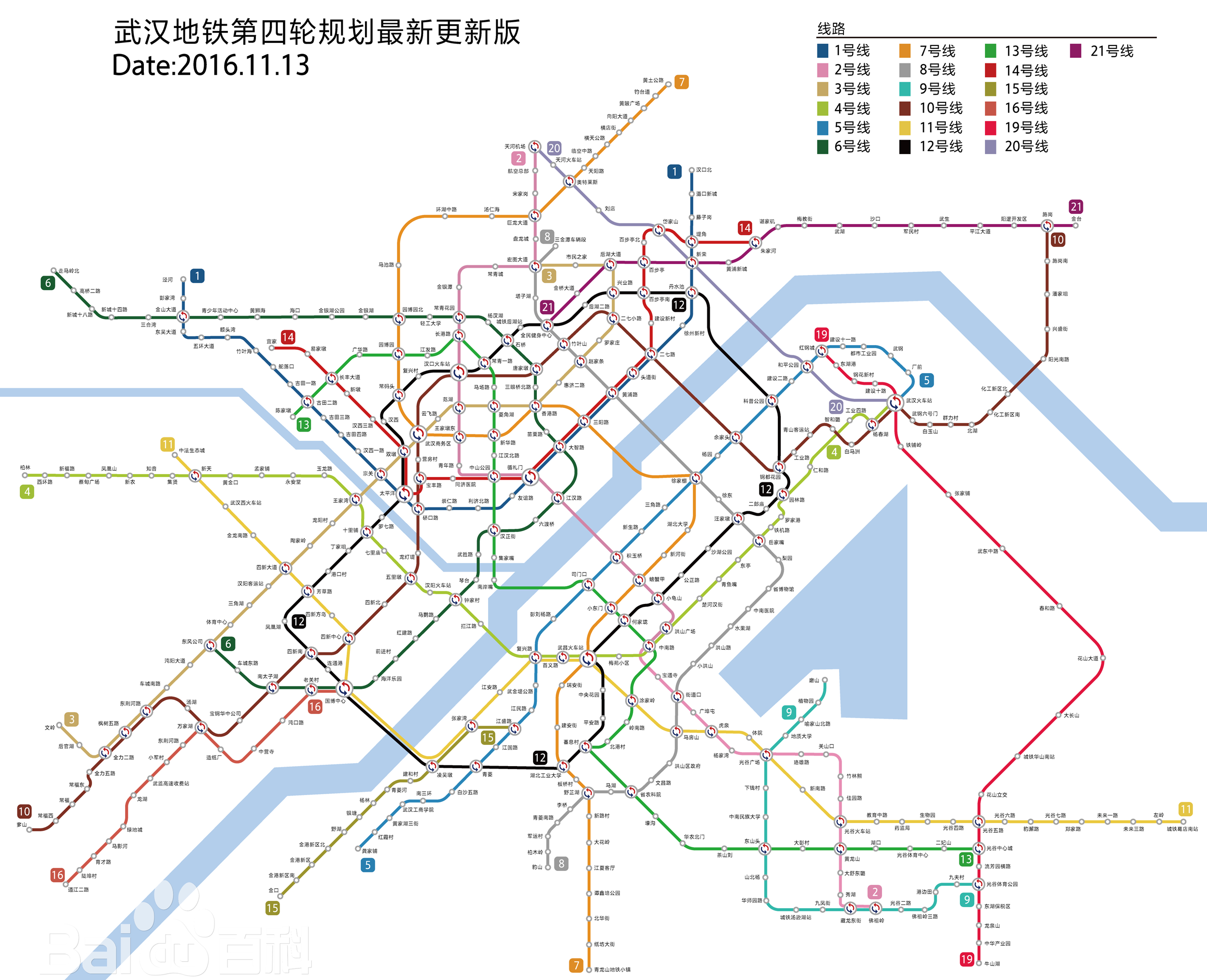 武汉轨道交通拟建线路图(截至2017年8月) 武汉轨道交通拟建线路图(截至2017年8月)