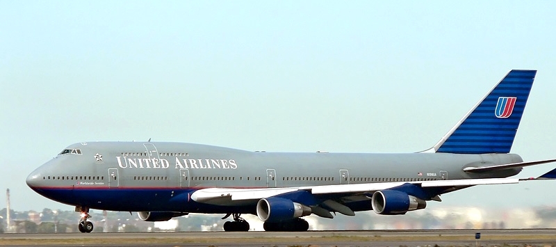美联航旧涂装波音747-400 美联航旧涂装波音747-400
