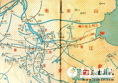 徐州会战枣庄区域态势图 徐州会战枣庄区域态势图