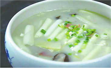 奶汤蒲菜 奶汤蒲菜