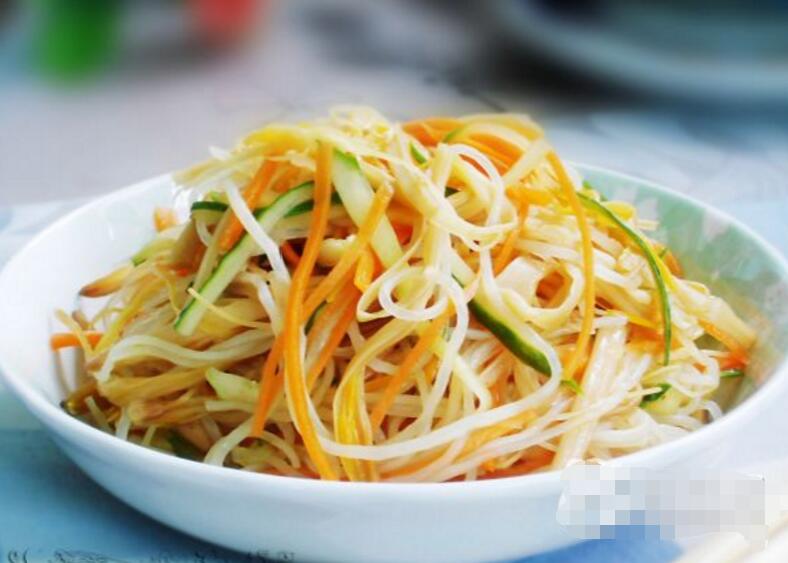 黄花菜凉拌冬粉