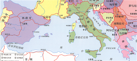 南欧各国地图 南欧各国地图