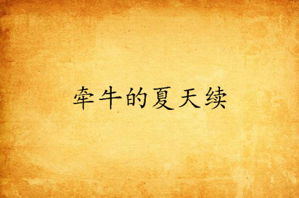 牵牛的夏天续