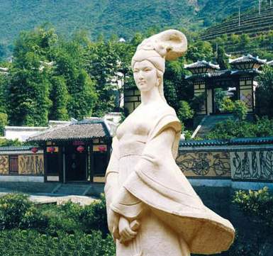 王昭君故里塑像 王昭君故里塑像