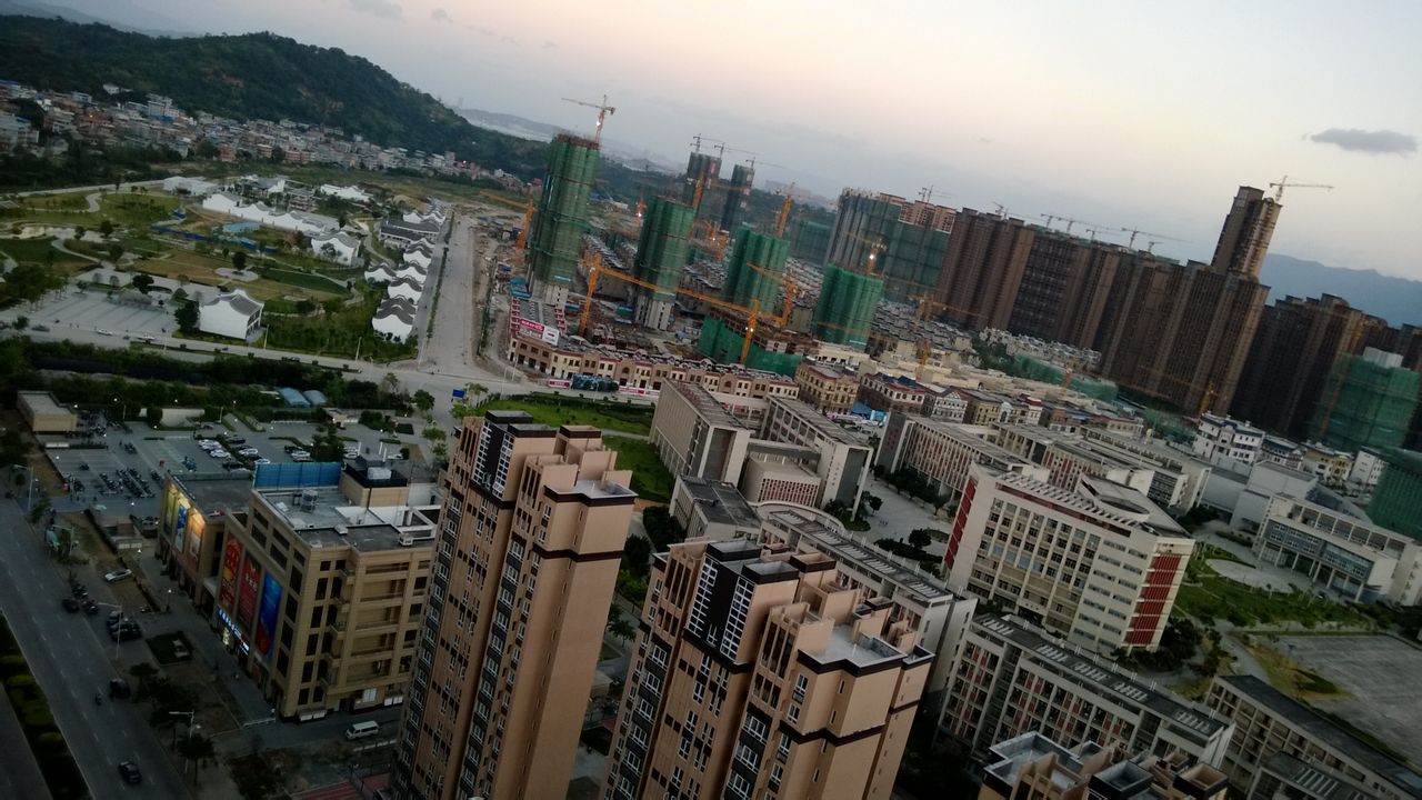 建设中的闽侯县城江滨新区 建设中的闽侯县城江滨新区